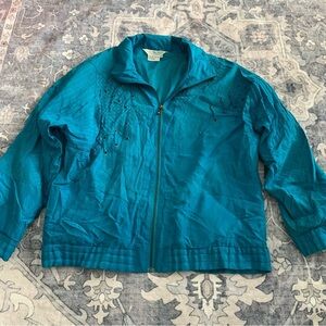 Vintage Great Cavalier Silk Blue Jacket Size M